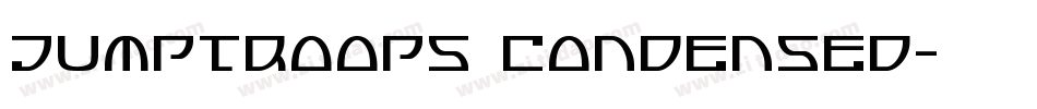 Jumptroops Condensed字体转换